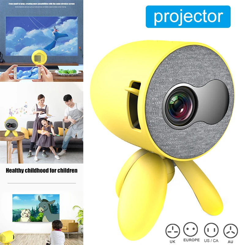 

Mini Portable Pocket Projector 1080P HDMI USB 3D LED Projector Video Player Kids Gift GV99