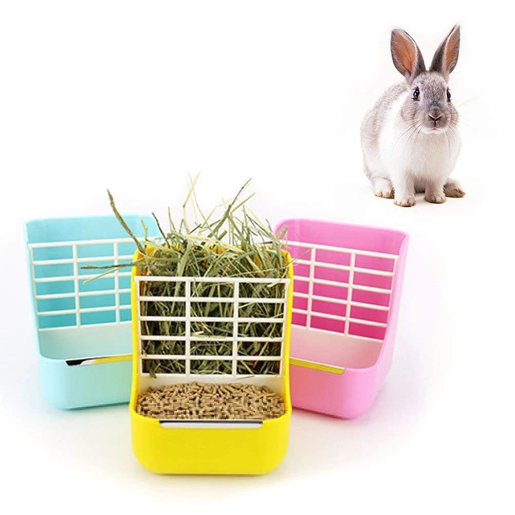 ウサギの餌箱 小動物用品 モルモット 2 In 1給餌ボウル 草と餌の二重使用 Aliexpress