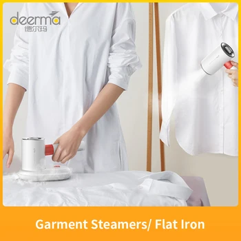 

Deerma HS200 2 In 1 Garment Steamers/ Flat Iron 1000W Portable Steam Ironing Machine 110ml Water Tank 1000W For Travel Home