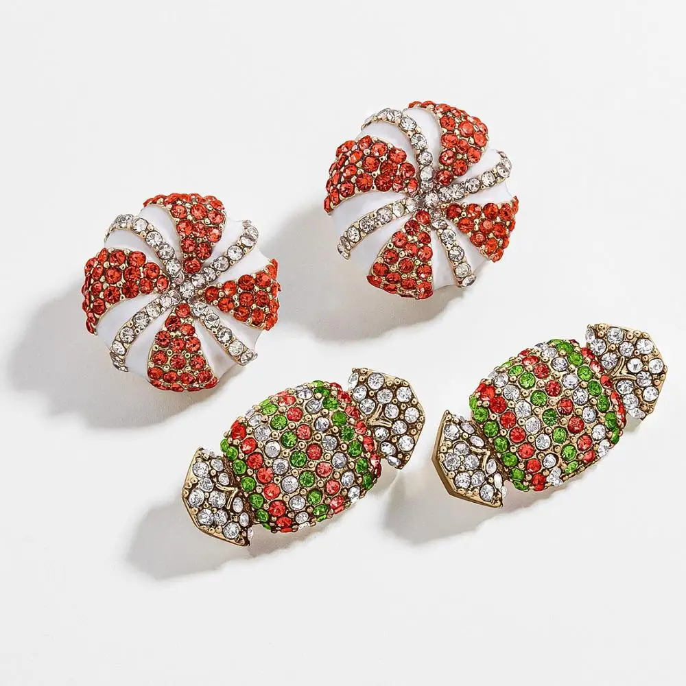 Серьги-капли с бусинами в виде Санта-Клауса для женщин, Boho, ручная работа, бусины, милый снеговик, массивные серьги, Висячие ювелирные изделия - Окраска металла: 23