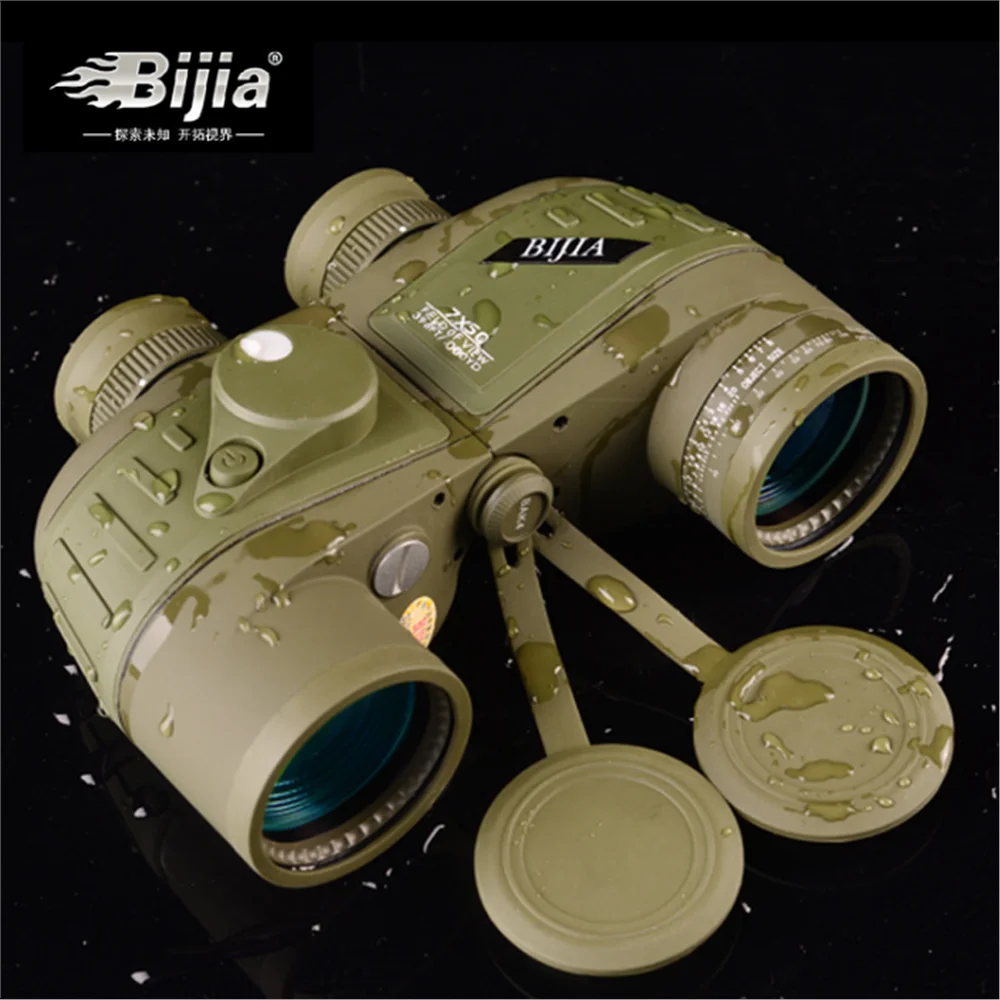 BIJIA 7X50 750C-2 военный Стандартный телескоп ночного видения для прогулок концертный бинокль высокого разрешения без инфракрасного излучения