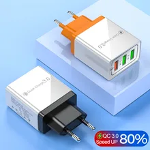 Redgiko Быстрая зарядка QC 3,0 Смарт Быстрое 3 USB зарядное устройство для Xiaomi samsung huawei Быстрая Зарядка адаптер для мобильного телефона