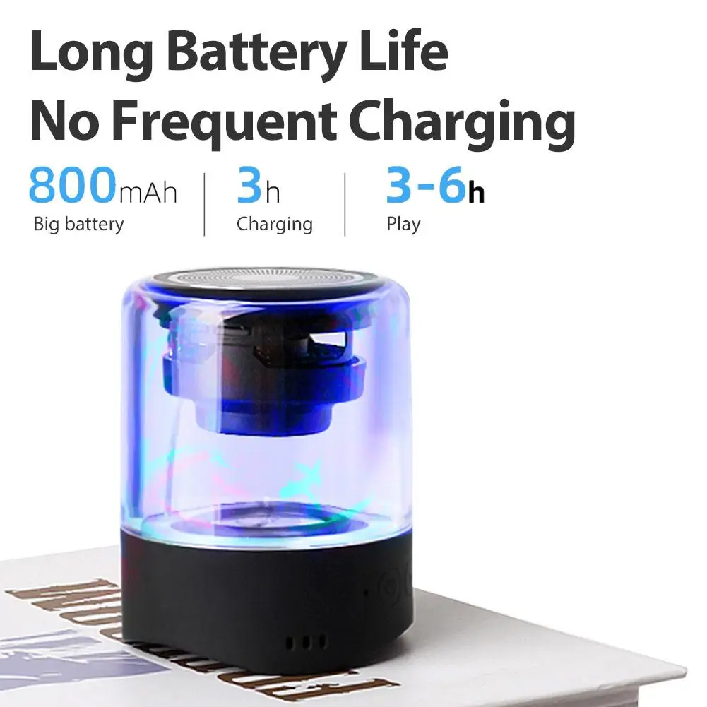 Fineblue MK22 TWS мини беспроводной Bluetooth динамик 4 цвета светодиодный светильник для дыхания мега бас стерео Соединительный динамик