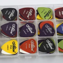 24 Вт, 30 Вт, 40 см/50 шт медиаторы 1 коробка чехол Алиса акустическая электрическая бас-гитара медиатор музыкальный инструмент Толщина mix 0,58-1,5