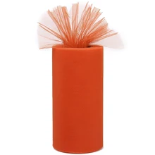1 тюль рулон украшения для пачки банкета свадьбы ремесло DIY 25 ярдов-оранжевый