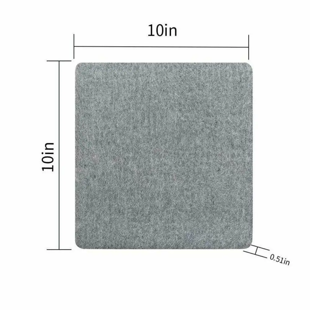 10x10 inch 3 размера шерстяной прессованный столик-мат гладильная площадка высокотемпературная крышка одеяло стирка глажка доска войлок - Цвет: 10x10 inch