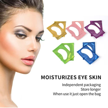 

THINKSHOW 100 pairs/lot Eye Pads Hydrogel Eye Patches Moisturizing False Eyelashes Accessories Face Mask Augenklappen