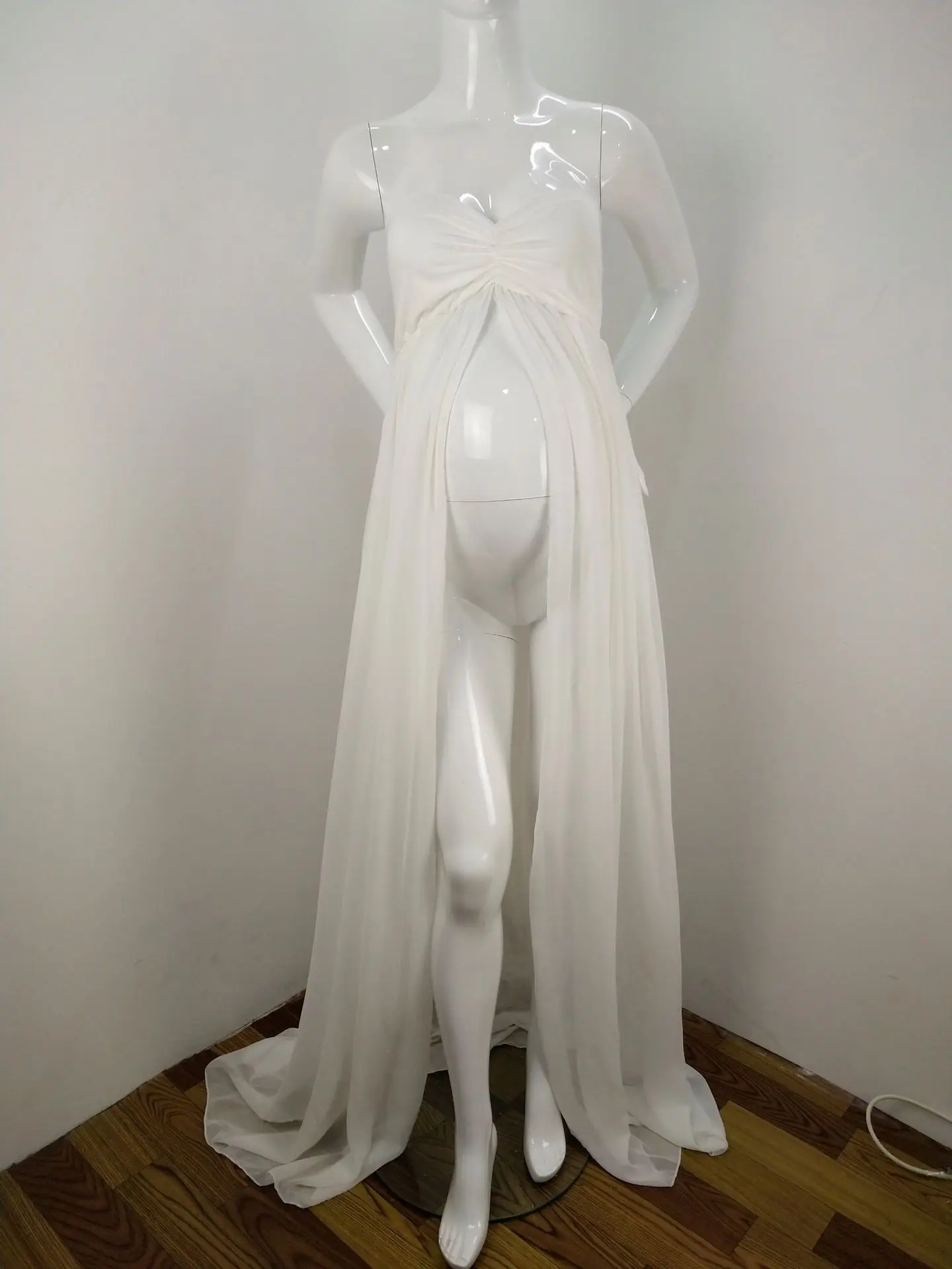 AliExpress, для беременных женщин, для фотосессии, топ из шифона, платье для беременных, для фотосъемки, с разрезом спереди, длинные юбки, 8812