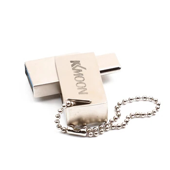 

KKmoon USB Flash Drive USB3.0 Type-C Mini Portable U Disk 64GB Pendrives Pen Drive Silver for Phone PC Laptop