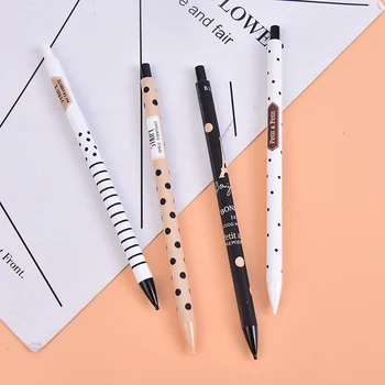 

4PCS Lovely 0.5mm Creative Cute Plastic Mechanical Pencil Dots Tower Automatic Pen For Kid School Supplies