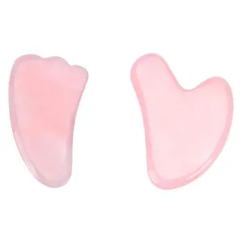 

Natural Rose Quartz Jade Guasha Board Stone Scraper Body Therapy Tools For Face Sha Chinese Back Gua Acupuncture Pressure N R3Y9