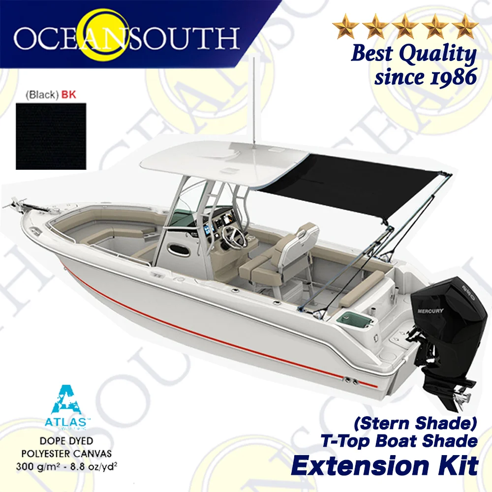 Oceansouth T-Top Boat Shade Extension Kit boat cover fishing boat cover