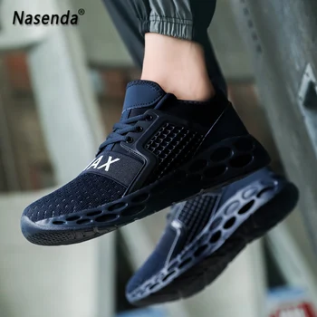 

Casual Men Shoes Fashion Outdoor Mesh Sneakers Flats Walking Shoes for Men Breathable Footwear Plus Big Size 43 48 Driving Shoes