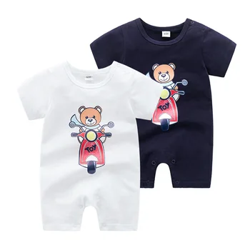 

Newborn Baby Bodysuit Summer Baby Boy Clothing Newborn Clothes Roupas Bebe Bear Pattern Baby Girl Clothes Infant Jumpsuits