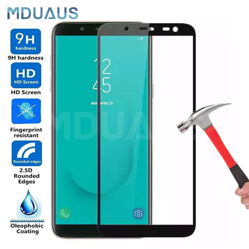 

9D Full Cover Tempered Glass on the For Samsung Galaxy J3 J5 J7 2016 2017 J2 J4 J6 J8 2018 Screen Protector Glass Film Case