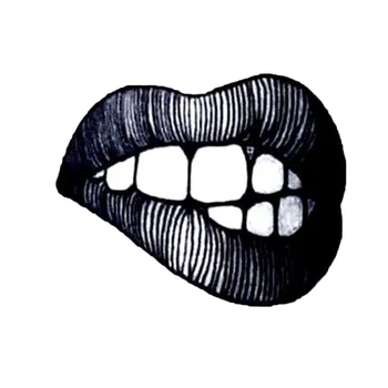 

1 Pcs Waterproof Tattoo Sticker Dark Series Hand Drawn Lines Black and White Tattoo Stickers