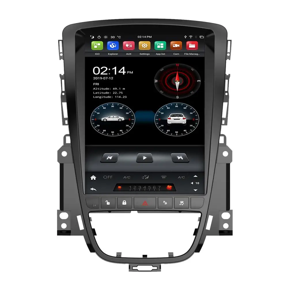 Tesla Style PX6 6-ядерный 9 7 &quotAndroid 0 автомобильный DVD-плеер для Opel ASTRA J 2012-2014