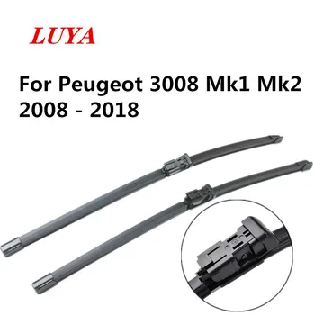 

LUYA Wiper Blade Car windshield wiper For Peugeot 3008 Fit Push Button Arms 2008-2018 car accessories styling