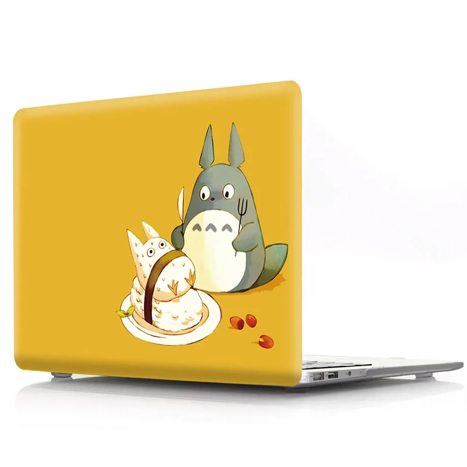 Милый аниме Тоторо корпус ПК Жесткий Чехол для ноутбука Macbook Air Pro retina 11 13 15 дюймов Сенсорная панель A1932 A1990 A1706 чехол - Цвет: D1