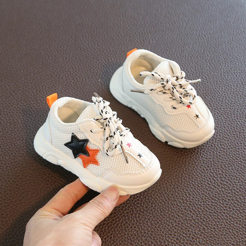 Стелька 11,5-13,5 см; Новинка; спортивная обувь для девочек и мальчиков; дышащие Нескользящие Детские кроссовки; сетчатая детская обувь