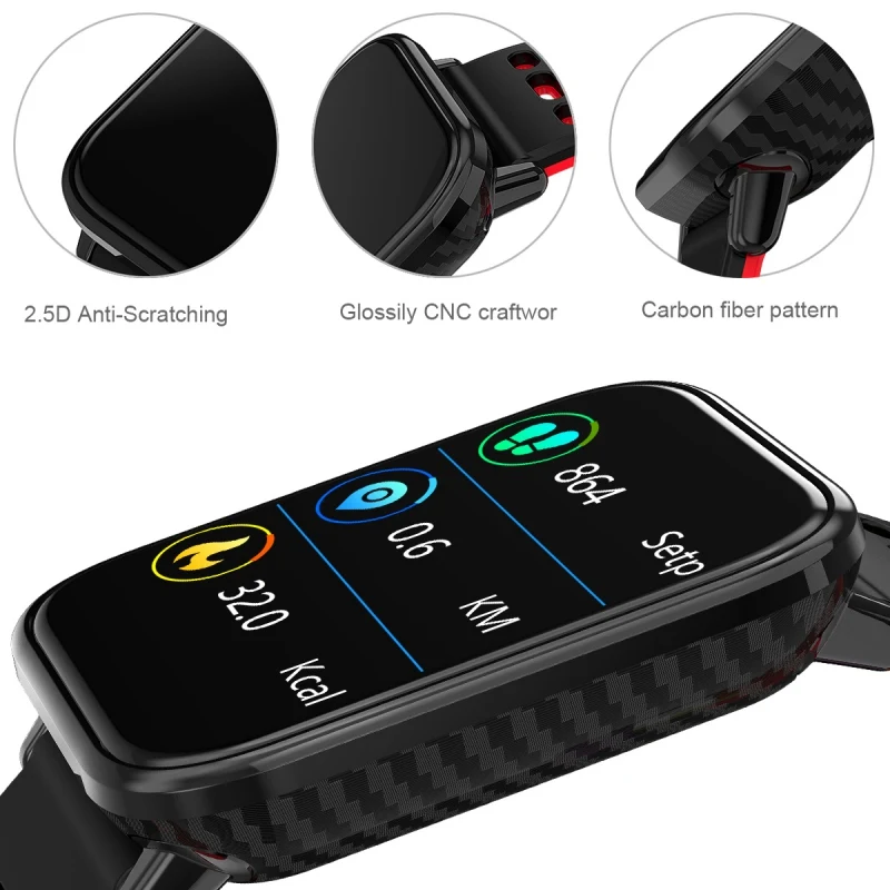 T6 Smartband фитнес-браслет Grote сенсорный экран OLED Bericht Hartslag Tijd Slaap Смарт Polsband спортивный браслет часы
