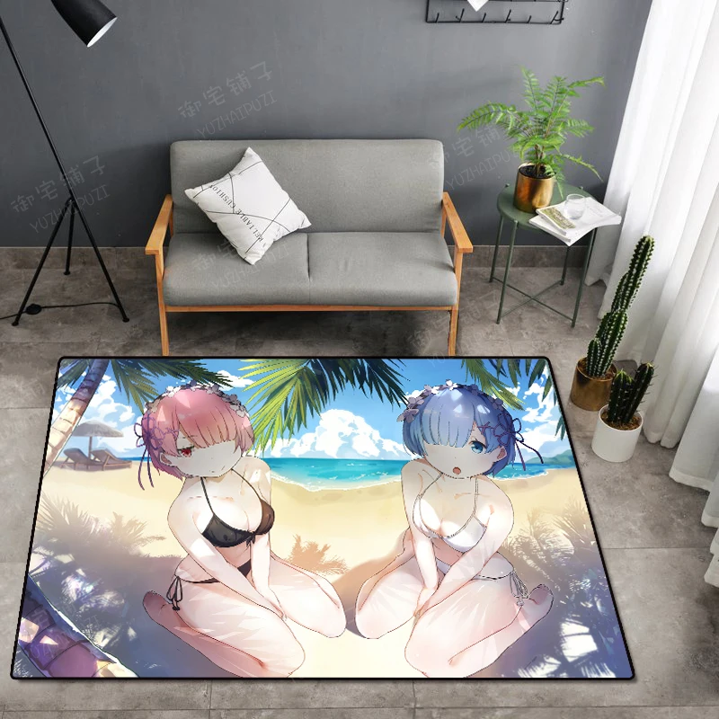 Style 8 Аниме Re: Zero Hajimeru Isekai Seikatsu Rem дверной коврик, ковер, ковер, коврик для спальни, нескользящий коврик, мультяшный подарок - Цвет: Style 8