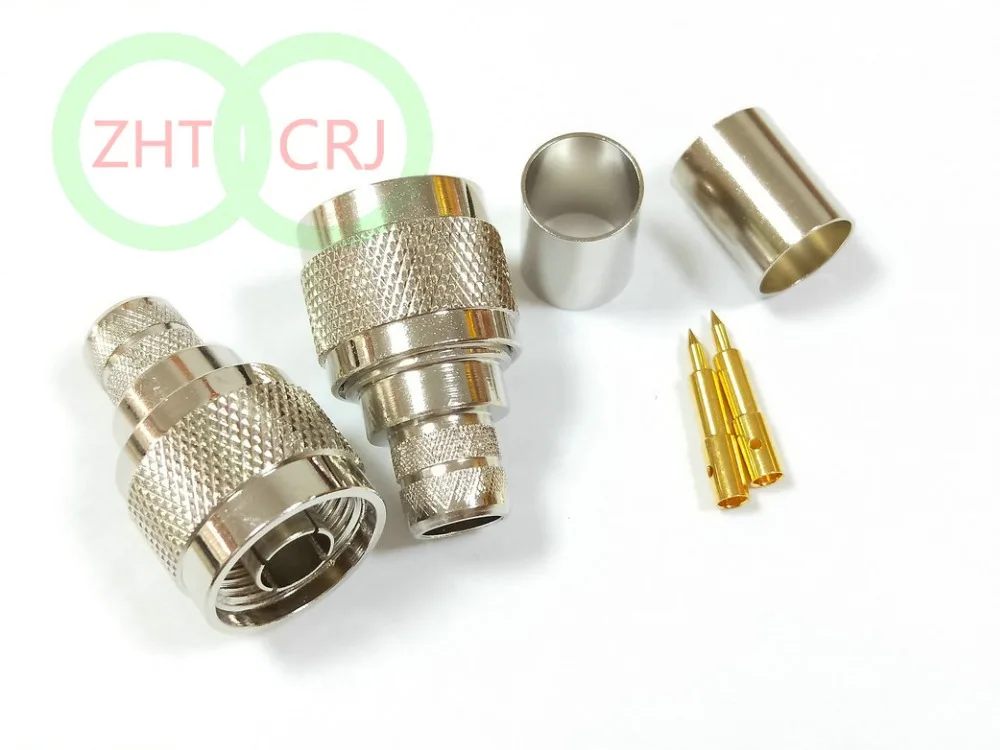 20 шт. N штекер обжимной для LMR400 RG8 RG214 RG213 кабель RF разъем адаптера
