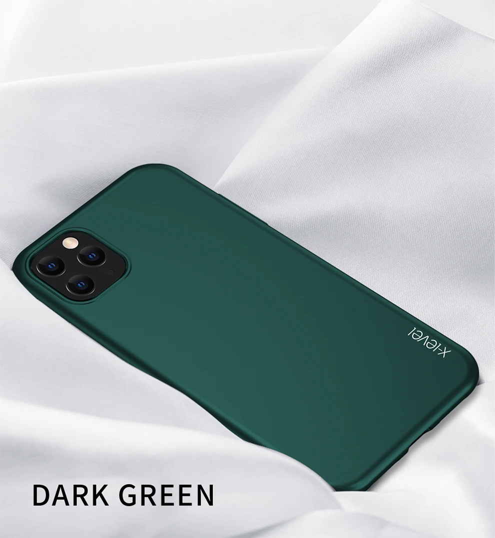 Для Coque iPhone 11 Pro Max Phone Shell x-уровень минималистичные тонкие мягкие ТПУ, силикон, матовая поверхность задняя крышка для iP 11 Pro Чехол iP 11 Funda