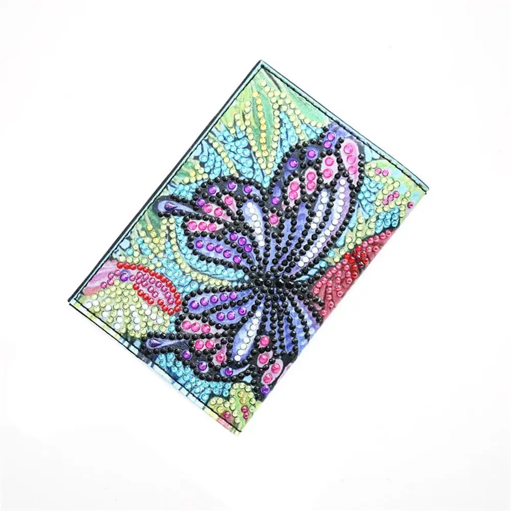 DIY Diamond Painting Passport Book Case Cover Classic European Style Diamond Embroidery Wallet Credential Book Case Handicrafts