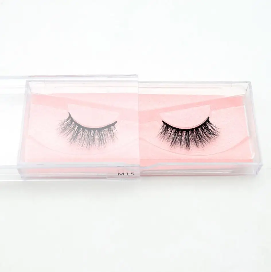 Visofree Eyelashes 3D Mink Lashes Thick lashes Cruelty Black Mink Eyelashes Gorgeous lashes Natural Long False Eyelashes Beauty - Цвет: M15