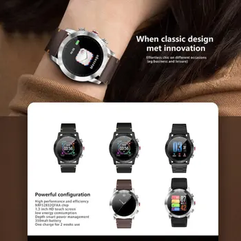 

S10 Smart Watch 1.3 Inch Display Health Tracker Heart Rate Monitor Step Count Sedentary Reminder IP68 Waterproof Smart Watch