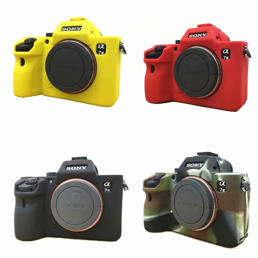 Силиконовый мягкий чехол для видеокамеры, силиконовый чехол для sony A7 III A7R3 A7 mark 3 A7 III, резиновый чехол для камеры, защитный чехол