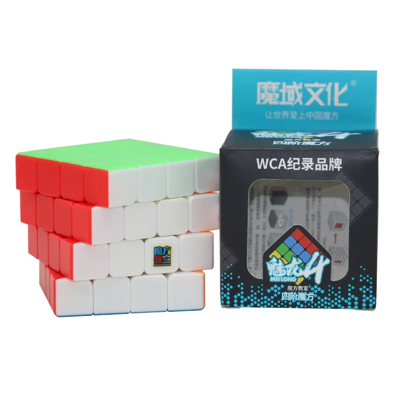 MoYu MoFangJiaoShi MeiLong 4x4x4 Cubo Magico Невидимый волшебный куб 59 мм 4x4 Ранние развивающие