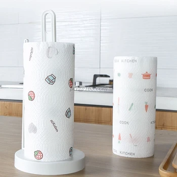 

1 Roll Kitchen Paper Absorbent Kitchen Paper Towel Disposable Cleaning Paper Wipe Toilet Paper Grease Paper