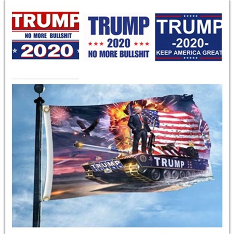 

150x90cm Trump 2020 Flag Double Sided Printed Donald Trump Flag Keep America Great Donald for President USA Dropship