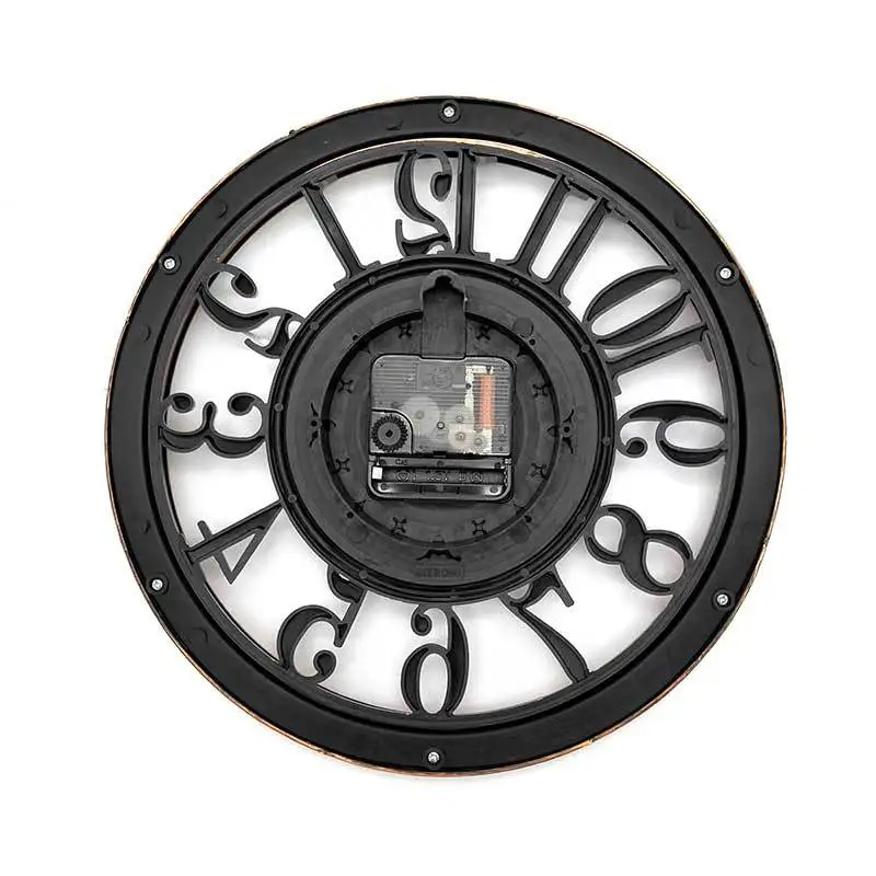 Подвесные Clock11-inch в европейском стиле в стиле ретро для гостиной, креативные и бесшумные настенные часы, модные декоративные кварцевые часы