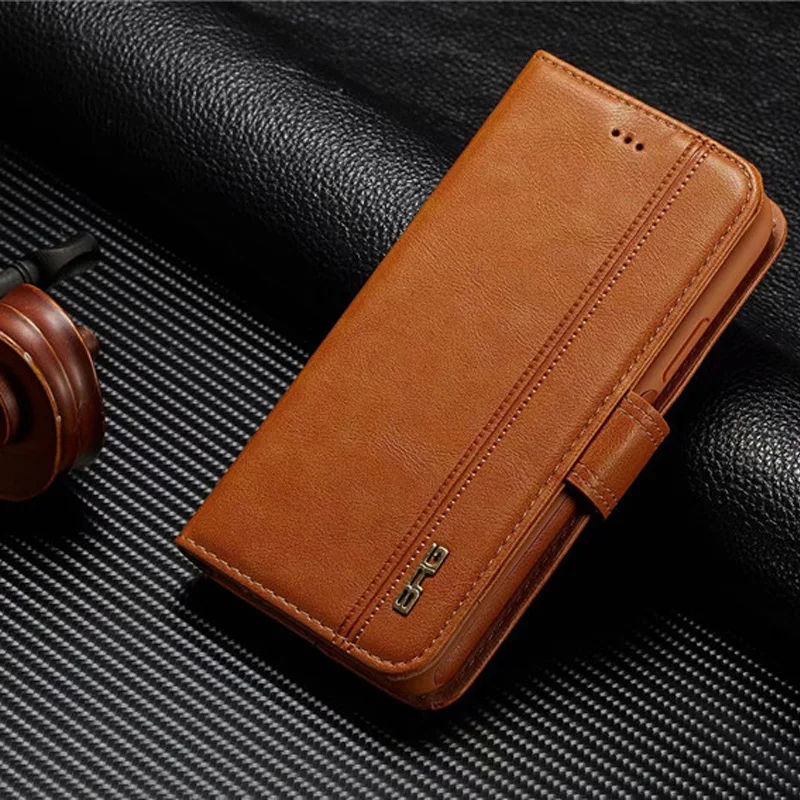 

Tikitaka Fission Wallet Leather Phone Case For Samsung Galaxy S9 S9 Plus Buiness Support Adsorption Back Cover