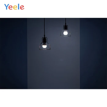 

Nordic Style Dark Dim Light Lamp Bulb Empty Room Art Photography Backdrops Personalized Photographic Background For Photo Studio