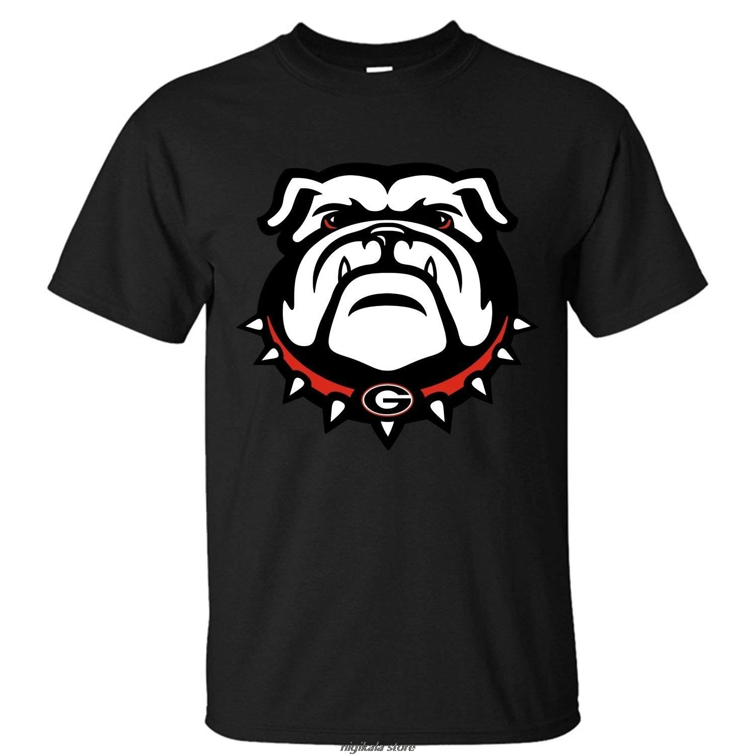 

Men's Georgia Bulldogs (9) Short Sleeves T-Shirt Men Summer Short Sleeves T Shirt Adults Casual Tee Shirt
