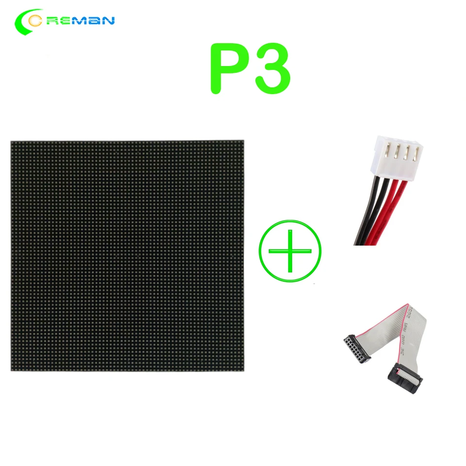 LED Matrix 64X64 Display Module Panel 192X192mm P3 Indoor SMD RGB Full Color Video | Электронные компоненты и