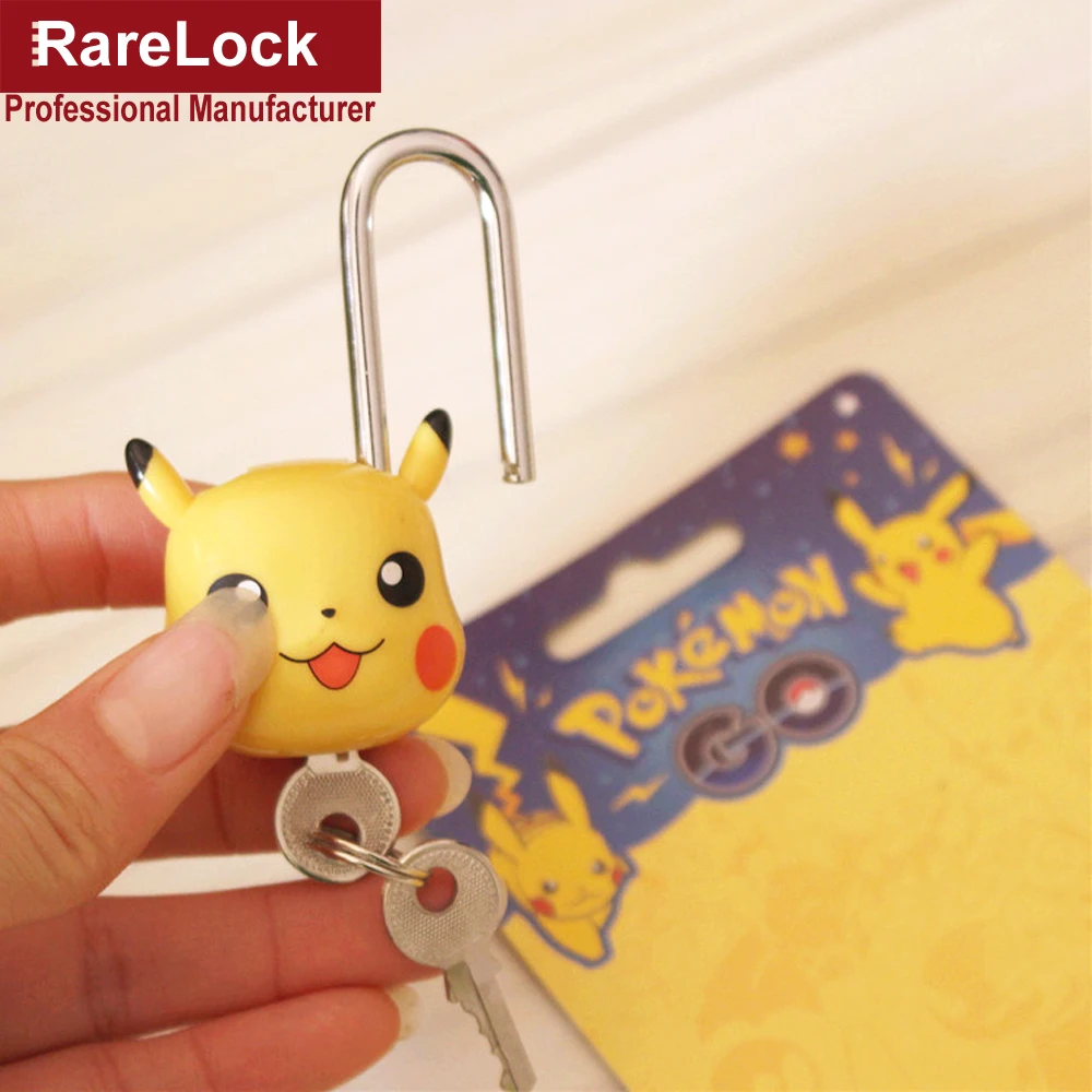 Rarelock мини-замок Прекрасный Пикачу замок такой же для мужчин и женщин пара с Путешествия Спорт багаж сумка рюкзак сумка