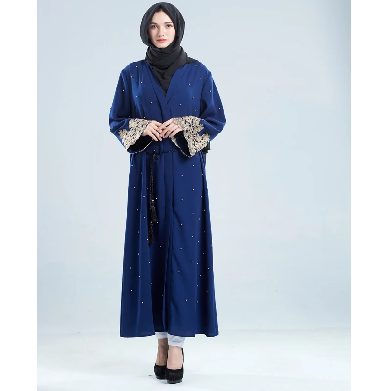 Рамадан Abayas для женщин кимоно кардиган открытая абайя Дубай атласная ткань