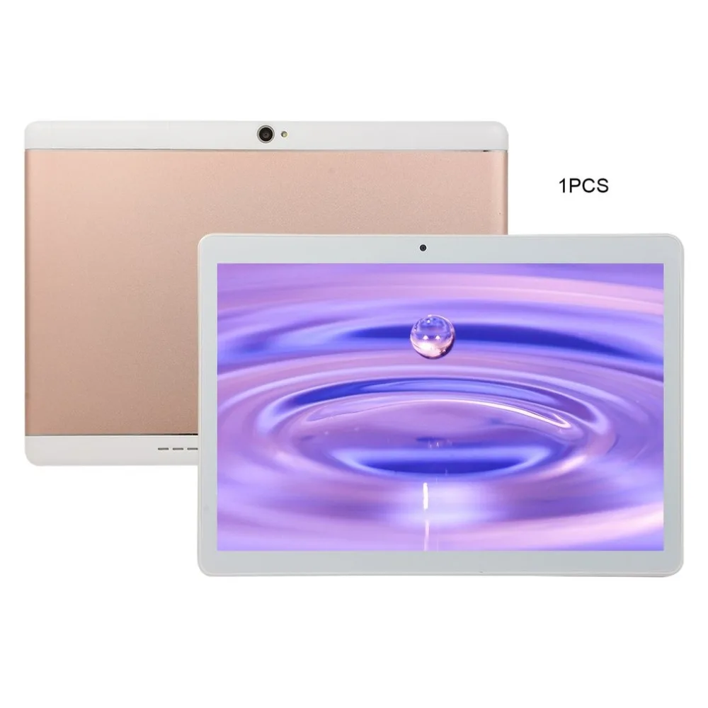 KT107 Round Hole Tablet 10.1 Inch HD Large Screen Android 8.10 Version Fashion Portable Tablet 8G+64G Pink Tablet