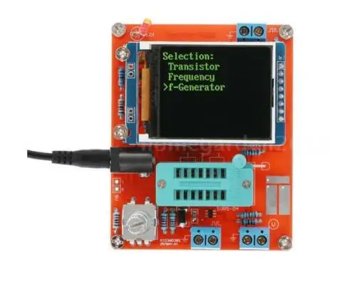 В СБОРЕ GM328 Транзистор тестер Диодная крышка ESR LCR измеритель частоты вольт PWM сигнал