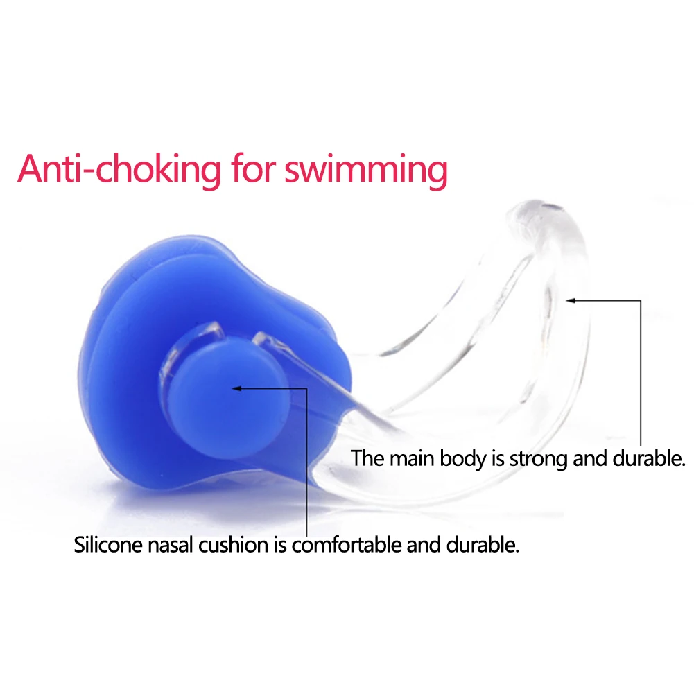 Зажим для носа водонепроницаемые аксессуары силиконовые беруши для плавания набор Защитное снаряжение портативные эргономичные многоразовые водные виды спорта серфинга