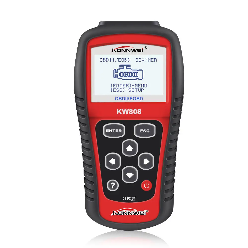 KONNWEI KW808 Профессиональный OBDII/EOBD автомобильный считыватель кодов и автоматический сканер автомобильный декодер обнаружения диагностический инструмент сканирования
