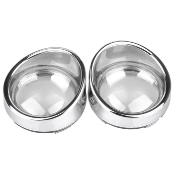 

Motorcycle Turn Signal Light Visor-Style Lens for Harley Dyna Fatboy Softail Road Glide Clear