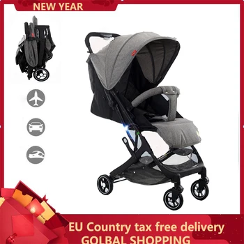 

Light weight folding Baby stroller for children 2 in 1 Can sit and lie down Travel system pushchair pram poussette