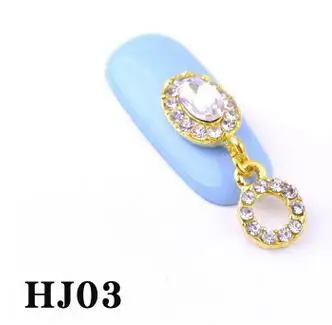 HJ03-10pcs 19 стилей 10 шт 3D Лук/единорог/кисточка цепь украшения для ногтей цирконовая цепочка декоративный Циркон Стразы и жемчужины Шарм, JH0001-0019 - Цвет: HJ03-10pcs