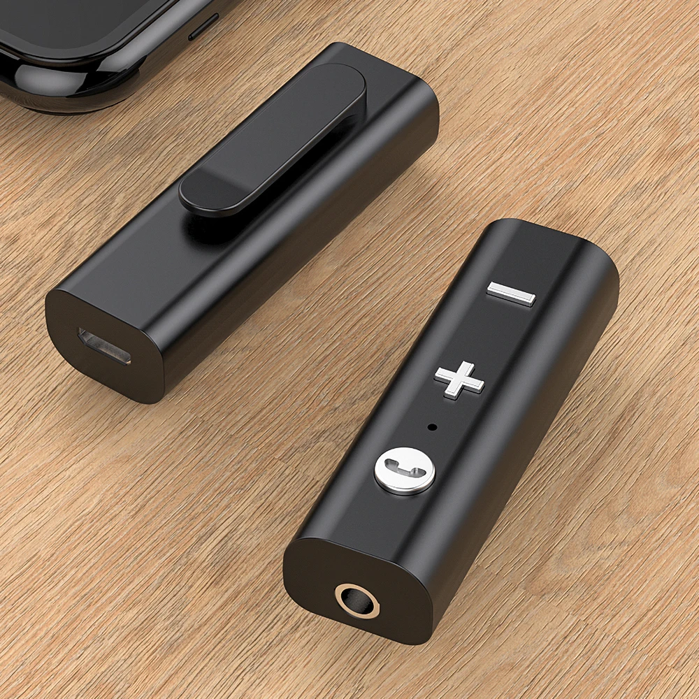 Kebidu-adaptador inalámbrico para auriculares, 3,5mm, receptor de Audio Bluetooth 5,0, Aux, transferencia de música para auriculares